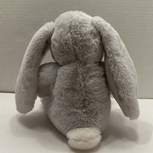 Bunnies by the Bay Rabbit Plush Soft Grey Sitting Little Nibble Bunny Stuffy - Picture 3 of 5